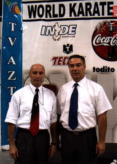 Юрий Лахтиков, судья мировой категории, и Javier Escalante (Sweden) — Secretary WKF.