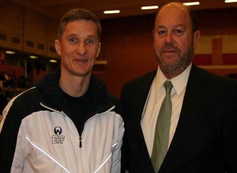 Александр Зыков и Antonio Espinos — President WKF (Spain). Чемпионат Северных стран. Копенгаген, 2009 г.